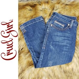 Cruel Girl Candace Cropped Jeans SZ 3